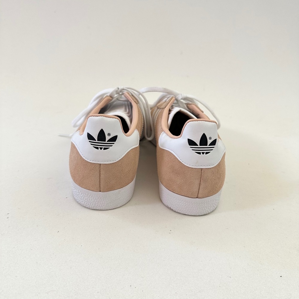 Adidas Gazelle Womens Sneakers Size 10 Suede Low Top Shoes Blush White Casual - Picture 5 of 11